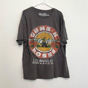 BRAVADO GUNS N’ ROSES Distressed 1989 Tour Bullet Graphic Short Sleeve T-Shirt